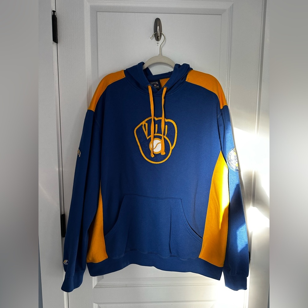 Vintage Brewers Baseball Men's Hoodie